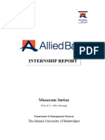 Internship Report - Allied Bank