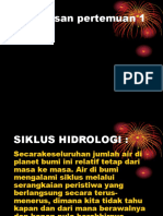 SIKLUS HIDROLOGI