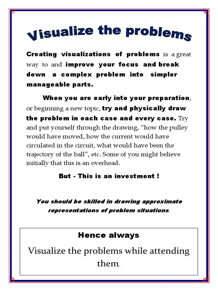 Creating Visualizations of Problems | PDF