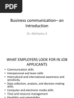 Business Communication - An Introduction