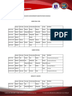 Mintal Comprehensive High School: Mathematics Department Substitution Schedule