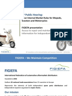 EP Public Hearing:: Clear Internal Market Rules For Mopeds, Scooters and Motorcycles FIGIEFA Presentation
