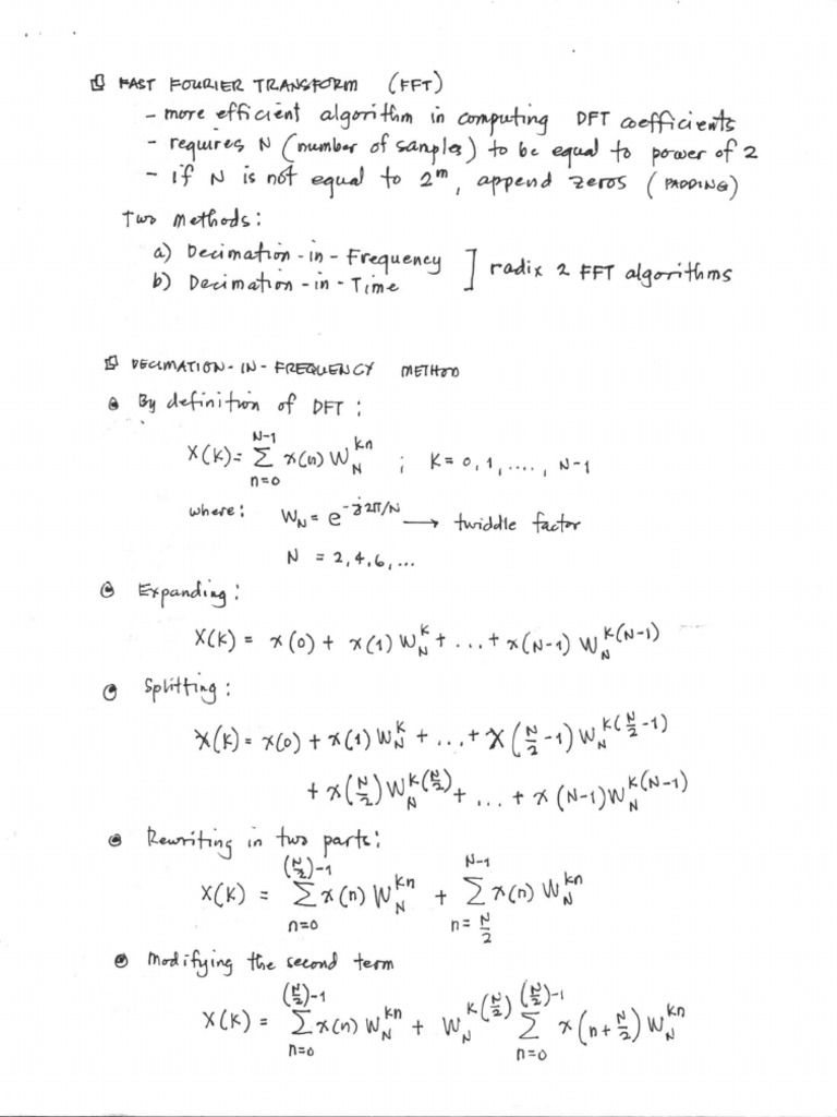Fft Full Discrete Fourier Transform Spectral Density