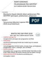 Persiapan Bimtek PKG-SKP-PPKP 2018