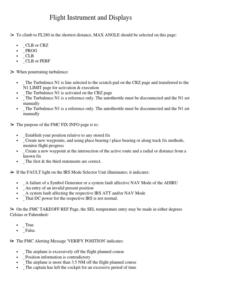 B737NGFlight Instrument and Displays | PDF | Airspeed | Aerospace ...