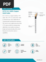 D link Gold CCTV CABLE SPECIFICATIONS