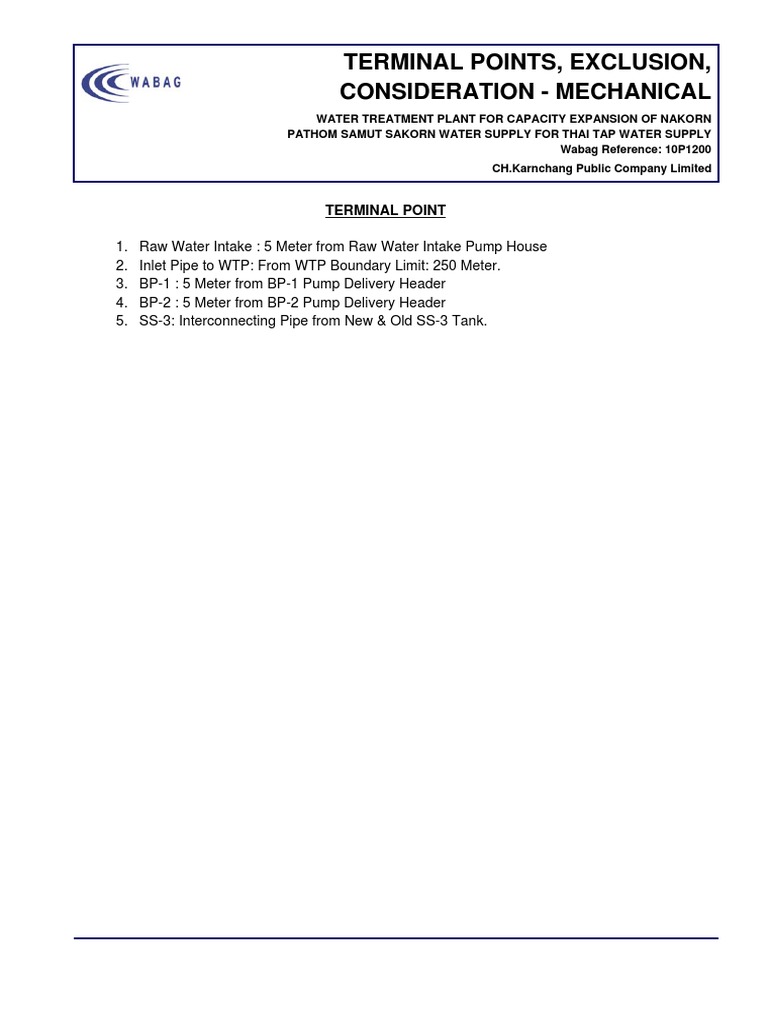 Mechanical Considerations for Water Treatment Expansion | PDF | Valve ...