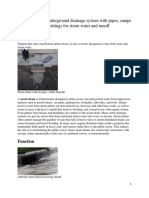 Storm Drain: Proposal For The Underground Drainage System With Pipes, Sumps and Grattings For Storm Water and Runoff