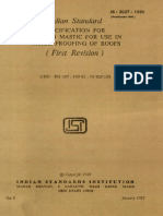 3037 Specification For Bitumen Mastic For Use in Water-Proofing of Roofs PDF