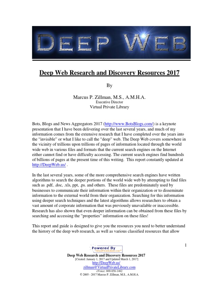 deep web research paper pdf