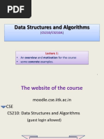 Data Structures and Algorithms: CS210/CS210A