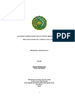 Analisis Laporan Keuangan Pada Pt. Jaya Abadi