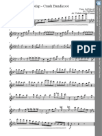 Crash Bandicoot Violin 1 Map Theme Sheet Music