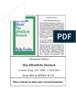 Hermann Glaser - Das Öffentliche Deutsch-S. Fischer (1972) PDF