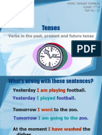 Tenses: Verbs in The Past, Present and Future Tense