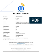 Payment receipt details