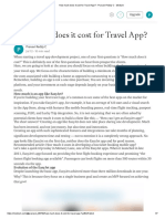 How Much Does It Cost for Travel App