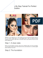 Ultimate Step by Step Tutorial For Perfect Makeup Application PDF