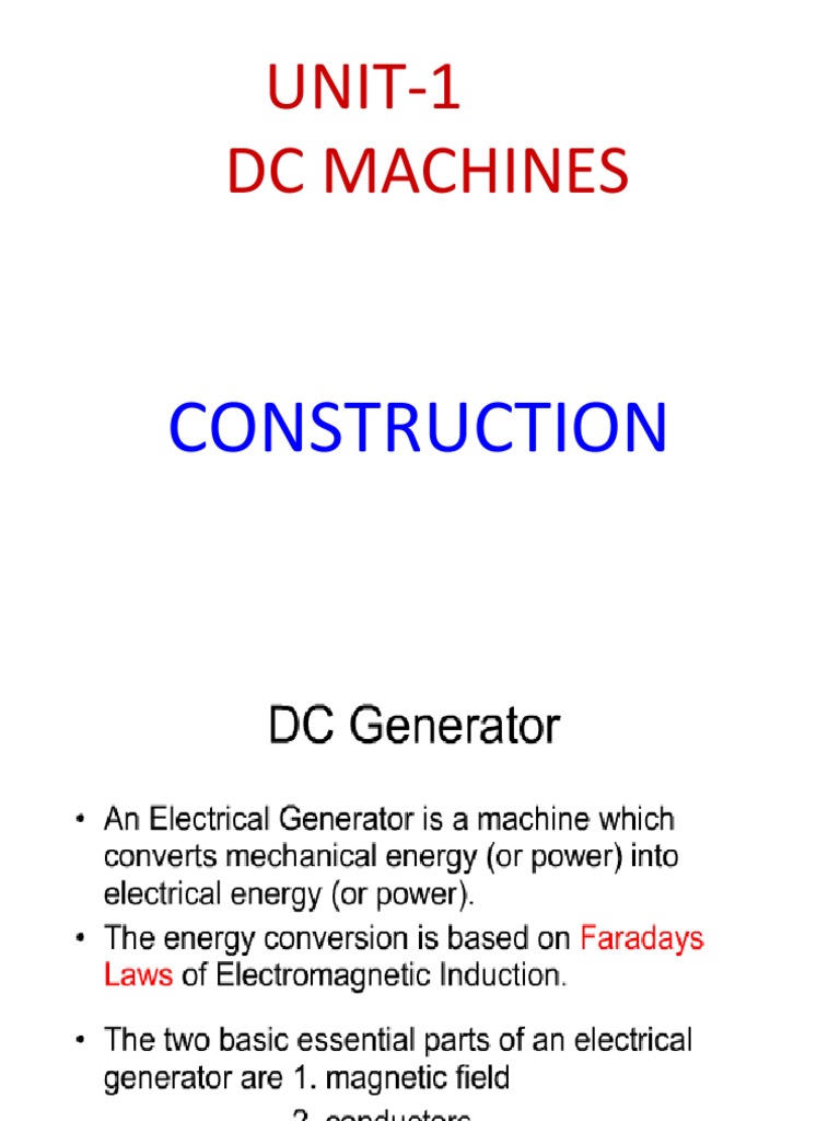 DC Machine Construction and Operation | PDF | Electrical Engineering ...