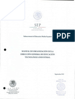 Manual de Organizacion de La DGETI 2013