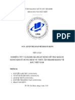 Nghiên Cứu Và Đánh Giá Hoạt Động Hỗ Trợ Khách Hàng Khi Sử Dụng Dịch Vụ Thức Ăn Nhanh Mang Về Kfc