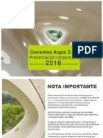 Presentación Corporativa Cementos Argos - Junio 2018