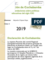 Declaración de Cochabamba