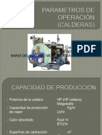 Caldera parametros de operacion