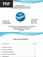 Banking Management System: Presentation On