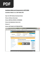 Installation Media For An SAP HANA SPS