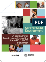 A Framework for Evaluating the Care for Child Development 