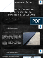 Jenis-Jenis Kerusakan Perkerasan Jalan, Penyebab & Solusinya