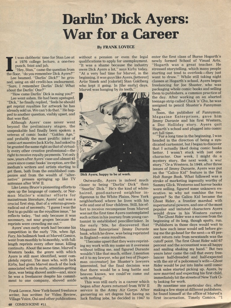 dick-ayers-war-for-a-career-pdf-comic-book-publishing-companies