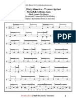 Nick Bukey Drum Cam Transcription Black Street No Diggity