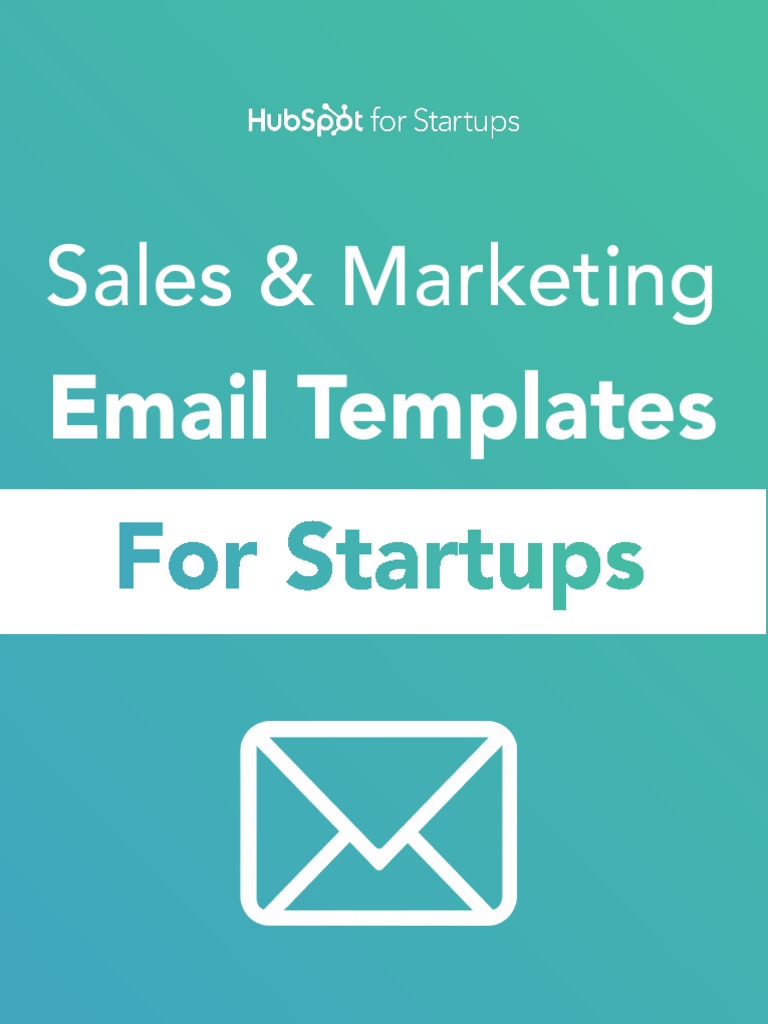 Sales & Marketing Email Templates For Startups PDF | PDF | Sales ...