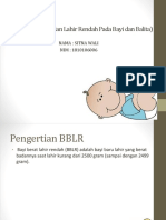 BBLR (Berat Badan Lahir Rendah Pada Bayi) SITNA WALI