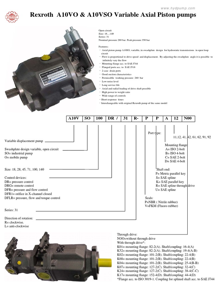 323089025Rexrotha10vsoVariableAxialPistonPump.pdf Transmission