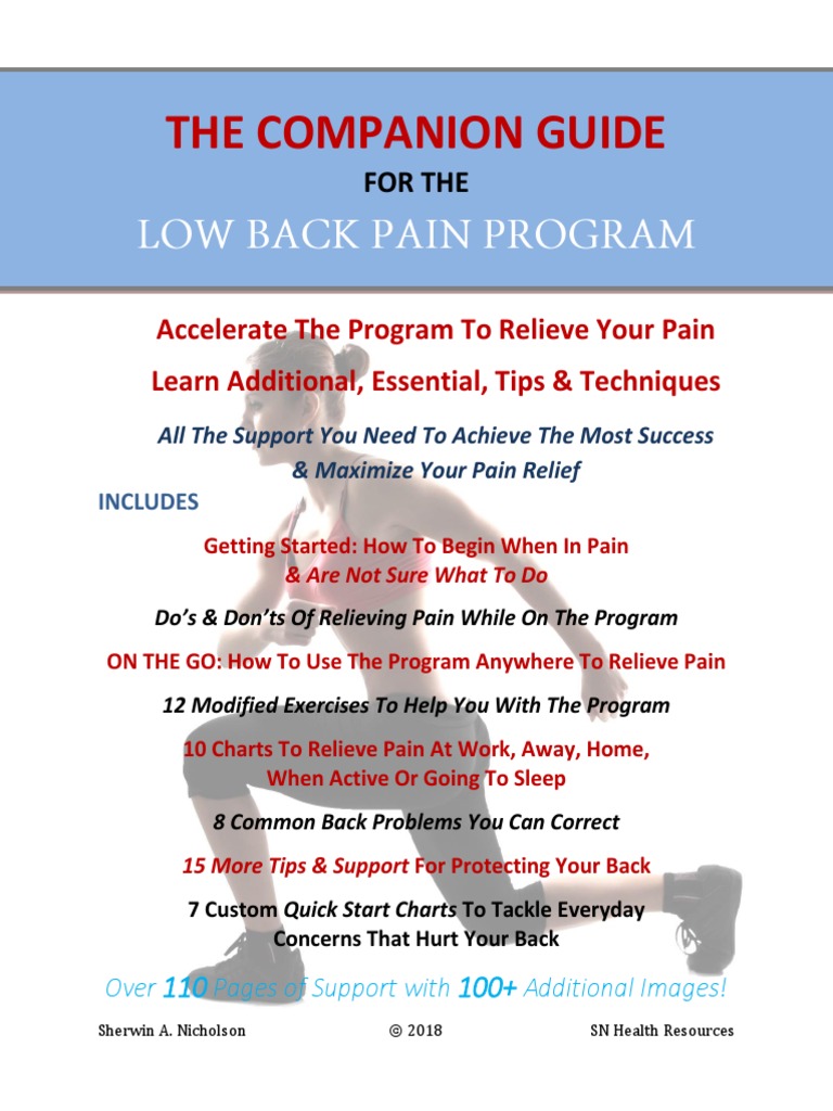 Companion Guide To The Low Back Pain Program | PDF | Human Leg ...
