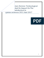 Technological Challenges and Its Impact On Consumer Satisfaction in Qantas Between 2011 and 2017