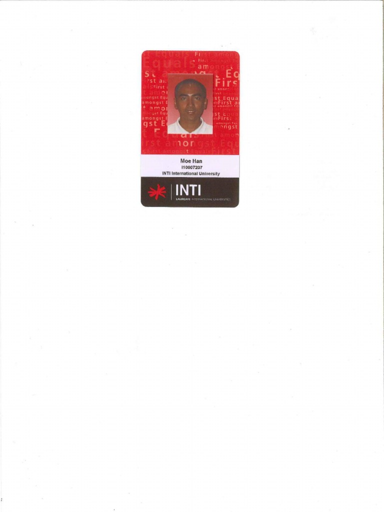 INTI International University Student ID | PDF
