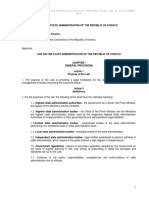 LAW No.03/L - 189: Official Gazette of The Republic of Kosova / Pristina: Year V / No. 82 / 21 October 2010