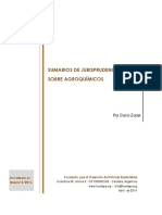 Sumarios de Jurisprudencia Sobre Agroquímicos