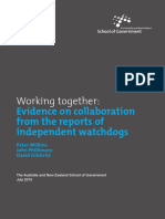 Working Together:: Evidence On Collaboration From The Reports of Independent Watchdogs