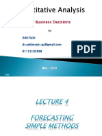 QA Lecture4 Forecasting
