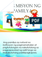 Misyon NG Pamilya