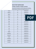 Ielts Test Dates 2019: Modules Offered: Academic & General Training