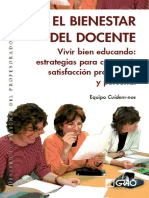 El bienestar del docente. Vivir bien educando estrategias para conseguir satisfacción profesional y personal - Josep Joaquim Franco Monill.pdf