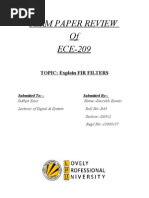 Download Finite Impulse Response ECE209 by ujjwal prakash SN41682261 doc pdf
