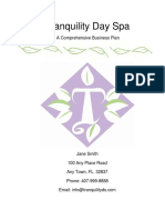 Day Spa Business Plan PDF
