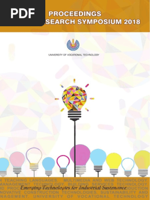 Proceedings Of University Of Vocational Technology Research - 